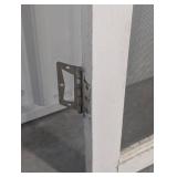 Decorative White Screen Door 31 7/8 X 77 7/8 in
