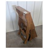 Wooden Folding Step Ladder Shelf