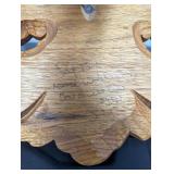 Carved Wood Wall Shelf