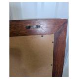 Wooden Wall Mirror With Hooks 28 W X 24.5 H