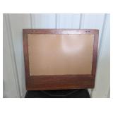 Wooden Wall Mirror With Hooks 28 W X 24.5 H