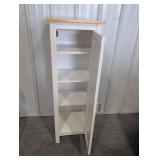 White Storage Cabinet 48.5 X 16 X 15 in