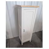 White Storage Cabinet 48.5 X 16 X 15 in