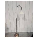 Bronze Floor Lamp With Frosted Glass Shade