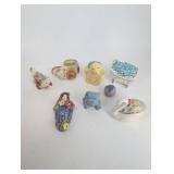 Vintage Ceramic Pin Cushions & Figurines Mixed Lot