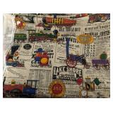 Tote of Mixed Fabric Remnants Estate Lot
