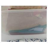 Tote of Mixed Fabric Remnants Estate Lot