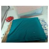 Tote of Mixed Fabric Remnants Estate Lot