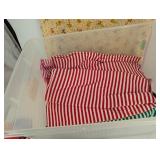Tote of Mixed Fabric Remnants Estate Lot