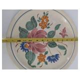 Red Wing Hand Painted Floral Plate