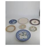 Assorted Porcelain Plates Mixed Lot of 7