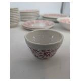 Vintage Syracuse China Pink Floral Dinnerware Set