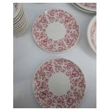 Vintage Syracuse China Pink Floral Dinnerware Set