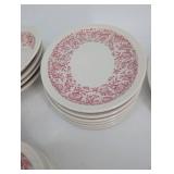 Vintage Syracuse China Pink Floral Dinnerware Set