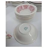 Vintage Syracuse China Pink Floral Dinnerware Set