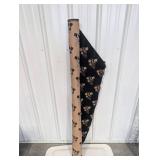Reversible Woven Minnesota gophers Logo roll of fabric Black and Tan