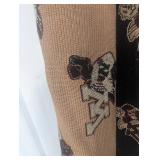 Reversible Woven Minnesota gophers Logo roll of fabric Black and Tan
