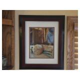 Lot of (2) Framed Contemorary Wall Art | Double Matte