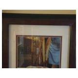 Lot of (2) Framed Contemorary Wall Art | Double Matte