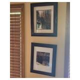 Lot of (2) Framed Contemporary Wall Art - Matted (One is of San Francisco, Signed)