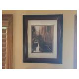 Lot of (2) Framed Contemporary Wall Art - Matted (One is of San Francisco, Signed)