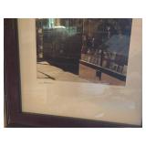 Lot of (2) Framed Contemporary Wall Art - Matted (One is of San Francisco, Signed)