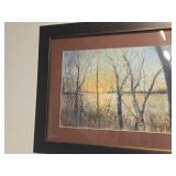 Wilderness Scene Framed Wall Art | Matted