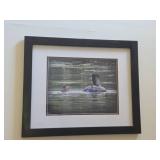 Loon theme Framed and Matted Wall Art