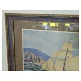 Nautical theme Framed and Matted Wall Art