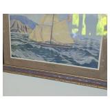 Nautical theme Framed and Matted Wall Art