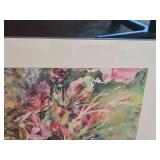 Painting - Pink Flowers - Signed , Framed