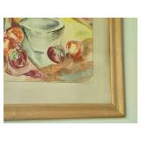 Framed and Matted Painting - Nancy Thompson - Signed , Framed