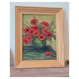 Painting - Rose - , Framed