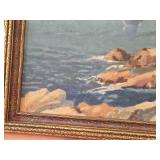 Painting - Boat At Sea by J. F. Town - Signed , Framed