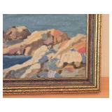 Painting - Boat At Sea by J. F. Town - Signed , Framed