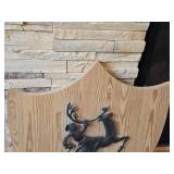 Decorative Wood Shield - Peer Gynt Scene