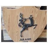 Decorative Wood Shield - Peer Gynt Scene