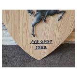 Decorative Wood Shield - Peer Gynt Scene