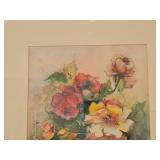 Painting - Flowers - Signed , Framed