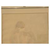 Art Work - Lady by Nancy - Signed , Framed