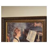 Painting - Lady at the Piano - Signed , Framed