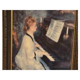 Painting - Lady at the Piano - Signed , Framed