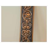 Norwegian Embossed Copper Folk Art with Rosemaling Scrollwork