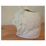Vintage Italian Majolica Cat theme Pottery Collectible Dish - Made In Italy for Meiselmen Imports - Signed
