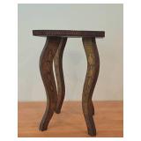 Vintage Antique Handcarved Pyrography Table - Feb 23 1911 A.J. Fisher