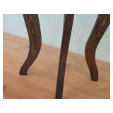 Vintage Antique Handcarved Pyrography Table - Feb 23 1911 A.J. Fisher