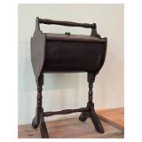 Vintage Wooden Sewing Stand Cabinet
