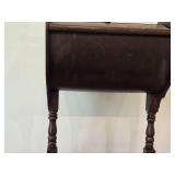 Vintage Wooden Sewing Stand Cabinet