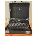 Vintage Smith Corona Silent Portable Manual Typewriter with Case - From 1930