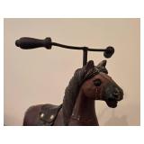 Vintage Wood and Cast Iron Horse theme Tricycle